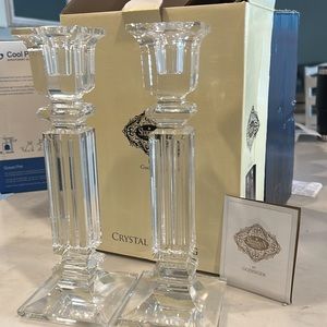 Shannon Crystal Candlesticks
